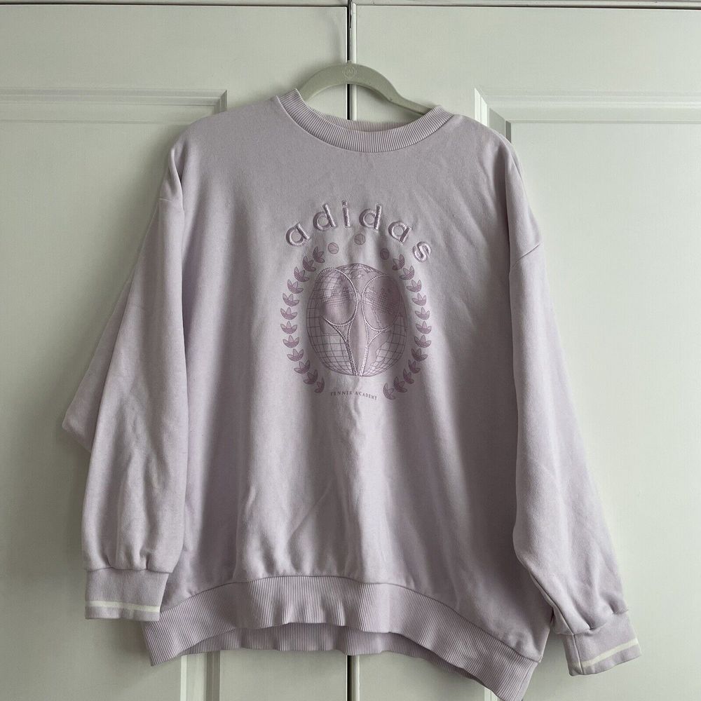 Adidas Women’s Oversized Tennis Academy Sweatshirt Sweater Top Shirt XS